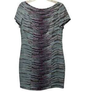 Brian Reyes Silk Zebra Cocktail Mini dress Size 6